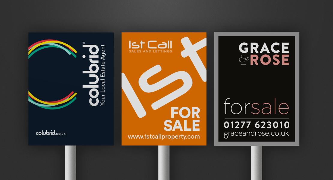 Estate Agent Board Design essex